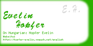 evelin hopfer business card